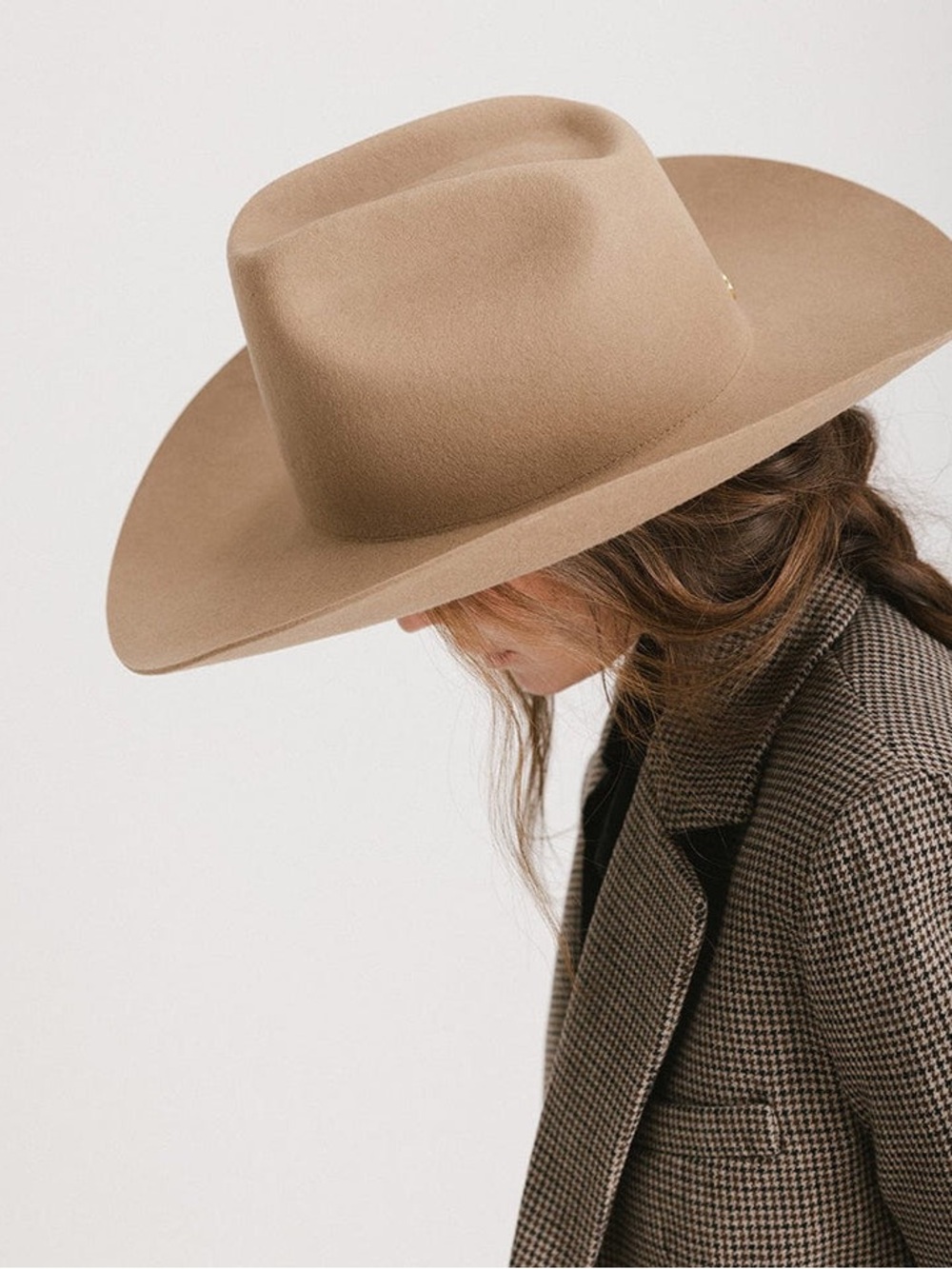 NWT Gigi Pip Lane Brown Brick Top Western Cowboy Hat New S/M 57